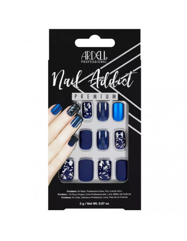 Ardell Nail Addict Matte Blue False Nails Ardell Nail Addict Matte Blue False Nails