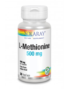 Solaray L-Methionine 500 Mg 30 Caps