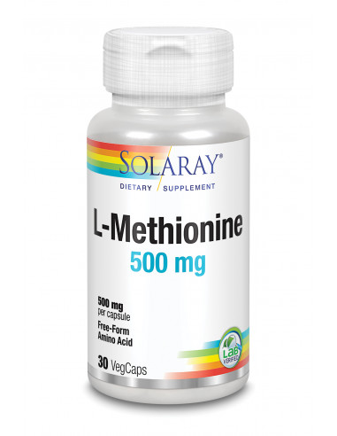 Solaray L-Methionine 500 Mg 30 Caps Solaray L-Methionine 500 Mg 30 Caps
