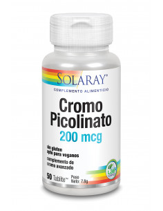 Solaray Chromium Picolinate 50 Tabletas