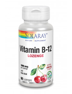 Solaray Vitamina B12 Acido Folico 1000 Mcg 90 Comp