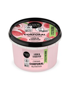 Organic Shop Lichi Rosa Crema Corporal Nutritiva 250ml