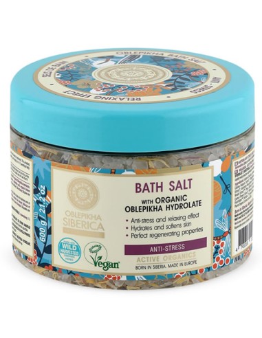 Natura Siberica Oblepikha Bath Salt Anti Estress 600g