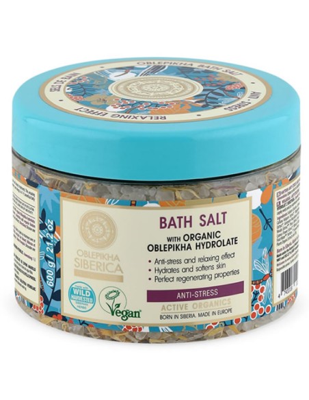 Natura Siberica Oblepikha Bath Salt Anti Estress 600g