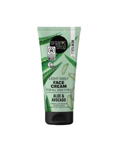 Organic Shop Aloe Crema Facial Diaria Todo Tipo De Pieles 50ml