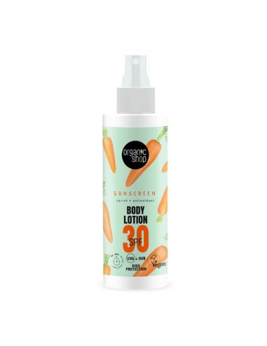 Organic Shop Carrot Locion Corporal Spf30 150ml