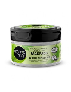 Organic Shop Tea Tree Discos Faciales Exfoliantes Oil Deep Cleansing 2