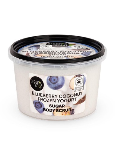 Organic Shop Blueberry Coconut Frozen Yogurt Exfoliante Corporal Azuca Organic Shop Blueberry Coconut Frozen Yogurt Exfoliante Corporal Azuca