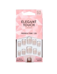 Elegant Touch Natural French Nails 126 Short