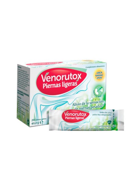 Venorutox Jambes Légères Saveur Orange-Citron 20 Sachets