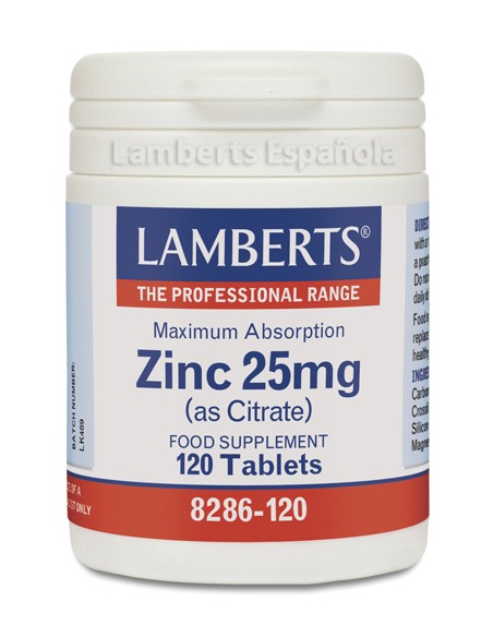 Lamberts Citrato De Zinc 25 Mg 120 Caps