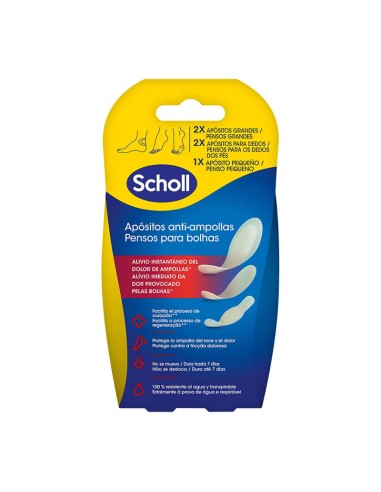 Scholl Pansements Anti-ampoules Blister 5 Unités Scholl Pansements Anti-ampoules Blister 5 Unités