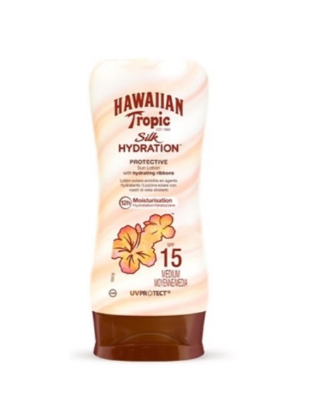 Hawaiian Tropic Silk Hydration Protective Sun Lotion Spf15 180ml