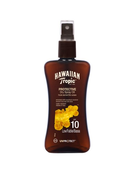Hawaiian Tropic Protective Dry Spray Oil Spf10 Low 200ml