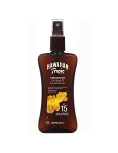 Hawaiian Tropic Protective Dry Spray Oil Spf15 Medium 200ml