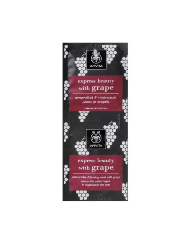 Apivita Anti-Wrinkle And Firming Mask With Grape 2x8ml Apivita Anti-Wrinkle And Firming Mask With Grape 2x8ml