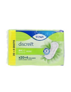 Tena Discreet Incontinence Serviette Hygiénique Mini 24 Unités