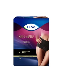 Tena Silhouette Tall Black Panty L 8U