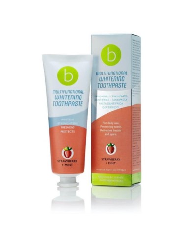 Beconfident Multifunctional Strawberry + Mint Whitening Toothpaste 75m Beconfident Multifunctional Strawberry + Mint Whitening Toothpaste 75m