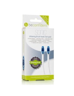 Beconfident Sonic Whitening Brush Heads White 2 Units