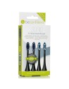 Beconfident Sonic Whitening & Regular Brush Heads Black 2+2 Units