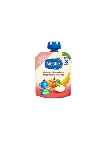 Nestle Nestlé Bolsita Manzana, Plátano y Fresa 8m 90g Nestle Nestlé Bolsita Manzana, Plátano y Fresa 8m 90g