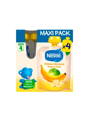 Nestlé Sachet Banane-Pomme 4x90g Nestlé Sachet Banane-Pomme 4x90g