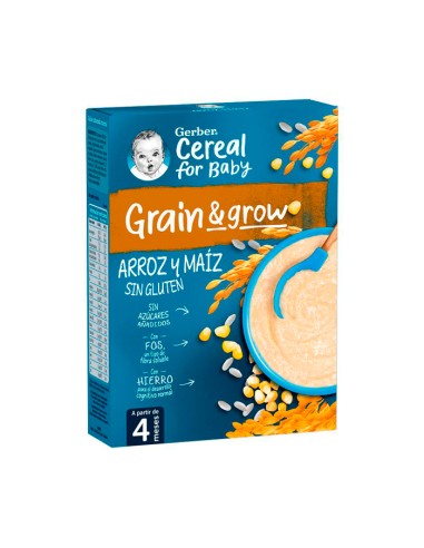 Gerber Papilla Riz et Maïs Sans Gluten 250g Gerber Papilla Riz et Maïs Sans Gluten 250g