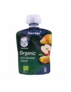 Gerber Organic Poire Pomme Banane 4X