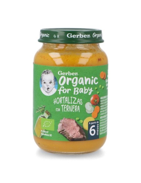 Gerber Organic Légumes Veau 1U 190g