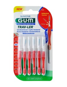 Sunstar Gum Brosse Interdentaire Trav-Ler Iso1 1314 0,8mm 6 Unités