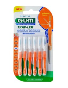Sunstar Gum Pinceau Interdentaire 0,9mm Trav-Ler 6 Uds