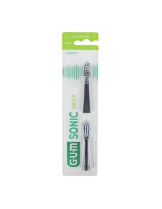 Gum Sonic Recharges quotidiennes Brosse noire 2U