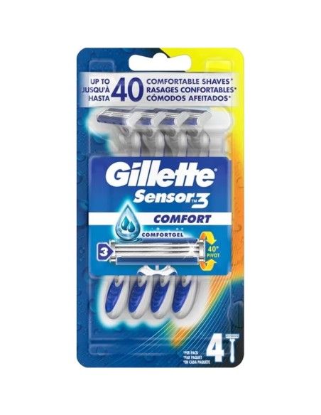 Gillette Sensor3 Comfortgel x4