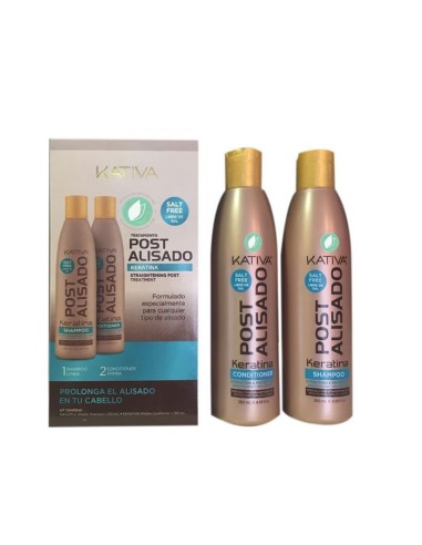Kativa Keratina Shampooing Cheveux Lisses 250ml Coffrett 2 Produits Kativa Keratina Shampooing Cheveux Lisses 250ml Coffrett 2 Produits