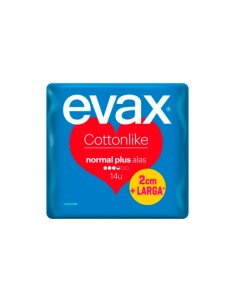 Evax Cottonlike Normal Pads Wings Plus 14U