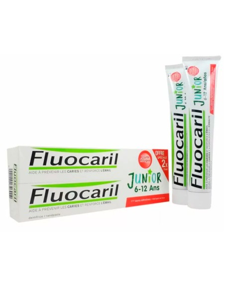 Fluocaril Junior Red Fruits Tooth Paste 2x75ml