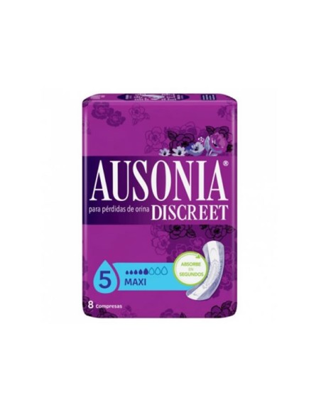 Ausonia Discreet Serviettes Pour Incontinence Maxi 8 Unités