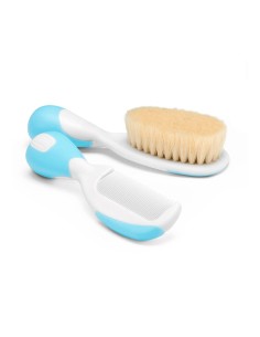 Chicco Brosse et Peigne à Cheveux Naturels Bleus 1U