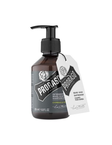Proraso Shampooing Barbe Cypress Vetyver 200ml Proraso Shampooing Barbe Cypress Vetyver 200ml