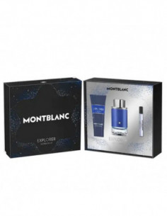 Montblanc Explorer Ultra Blue Eau De Parfum Vaporisateur 100ml Coffret 3 Produits