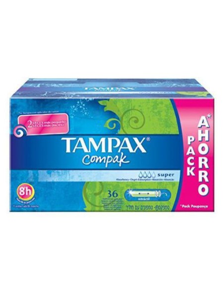 Tampax Compak Tampón Super 36 U