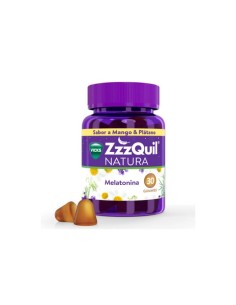 Vicks Zzzquil Natura Melatonin Saveur Mangue et Banane 30 Unités