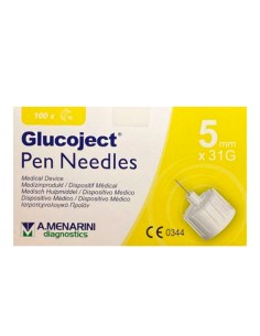 Menarini Glucoject Aiguille à Insuline 31gx5mm 100U