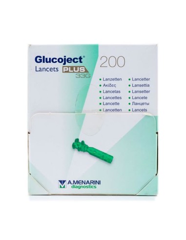 Menarini Glucoject 200 Lancettes Plus 33g Menarini Glucoject 200 Lancettes Plus 33g