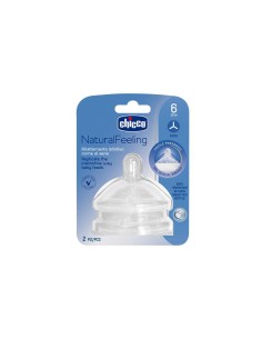 Chicco Tétine Naturelle Feeling Papilla Flow 2 Unités 6m