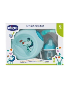 Chicco Let's Get Started 6m+ Bleu Coffret 3 Produits