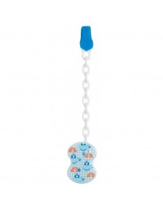 Porte-Sucette Chicco Clip Bleu