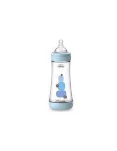Chicco Bottle Perfect5 4M+300ml Blue Silicone