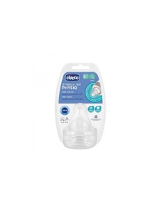 Physio Silicone Teat Flow Pap 6m+ 2U